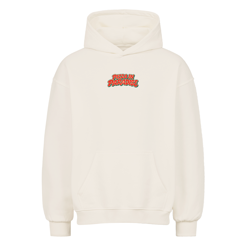 Pizza in Paradise Oversized Pizza Hoodie in Natural Raw