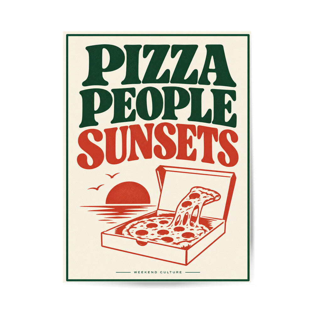 Pizza Poster – reine Motivansicht