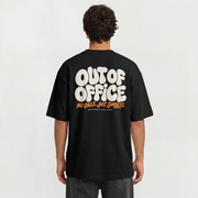 No Calls Oversized Shirt – Modelansicht Rückseite – Schwarz