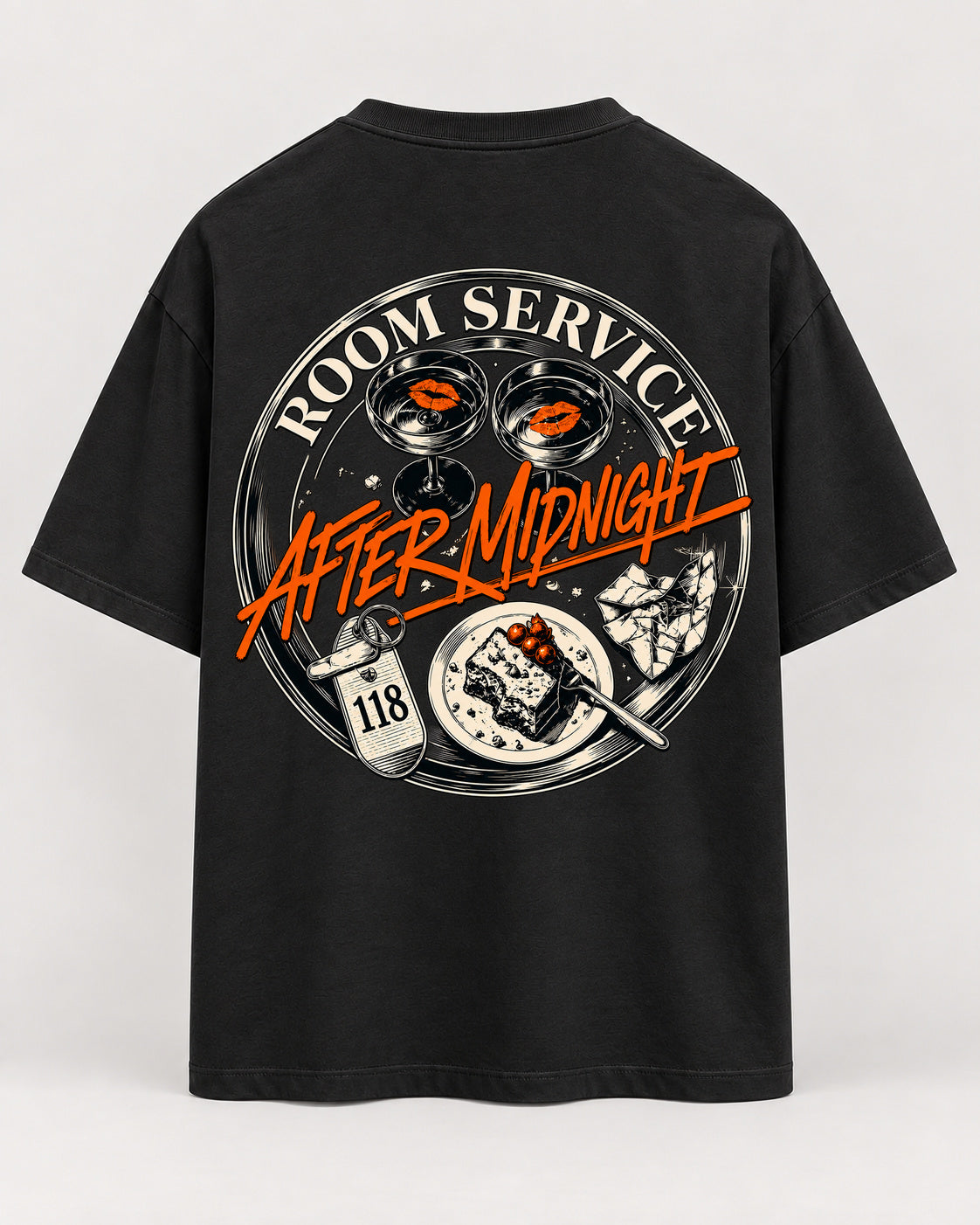 after midnight Oversized Shirt – Rückseite