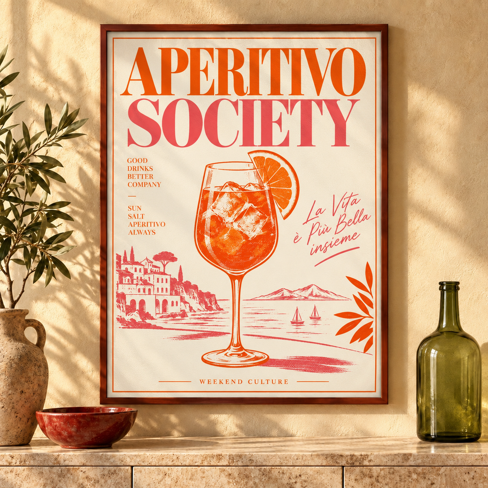Aperitivo Society Poster – Interior-Mock-up