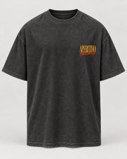Aperitivo Society Oversized Shirt – Washed Black – Vorderansicht