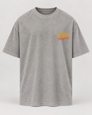 Aperitivo Society Oversized Shirt – Washed Grey – Vorderansicht