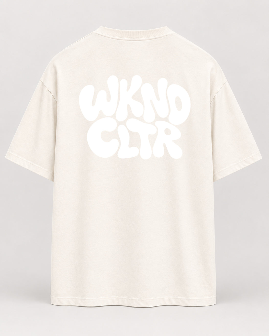 Basic WKND Oversized Shirt – Natural Raw – Rückenansicht