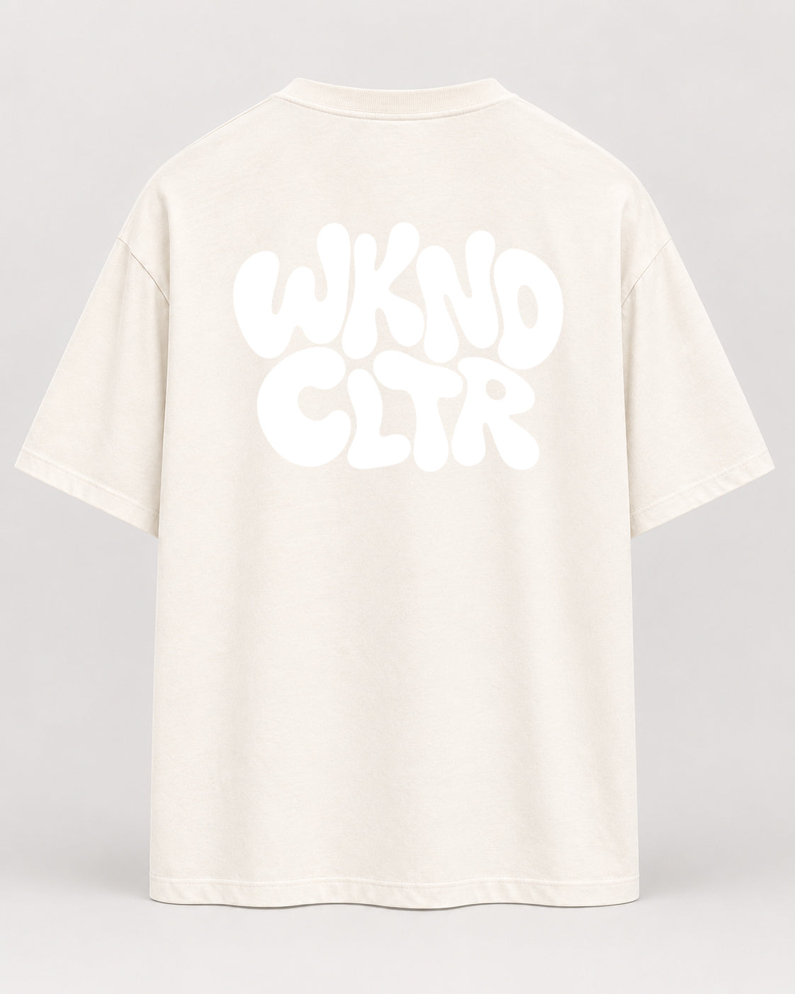Basic WKND Oversized Shirt – Natural Raw – Rückenansicht