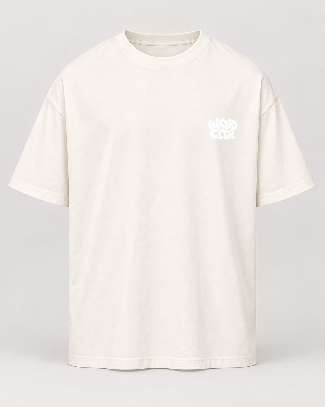 Basic WKND Oversized Shirt – Natural Raw – Vorderansicht