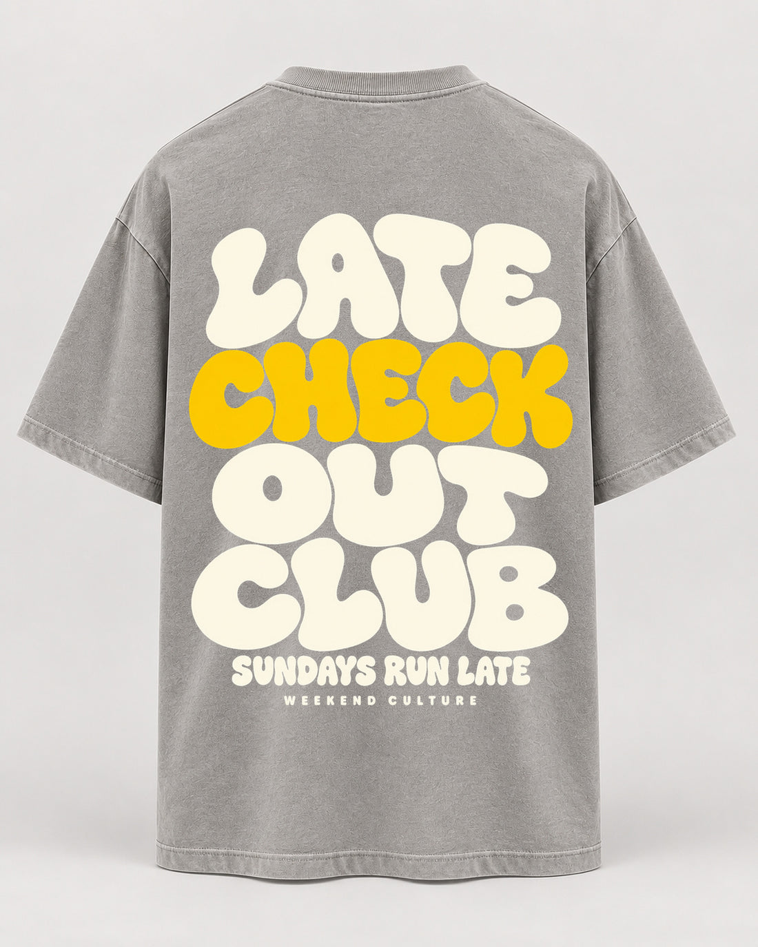 check out washed Oversized Shirt – Rückseite