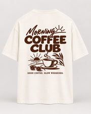 coffee club natural Oversized Shirt – Rückseite