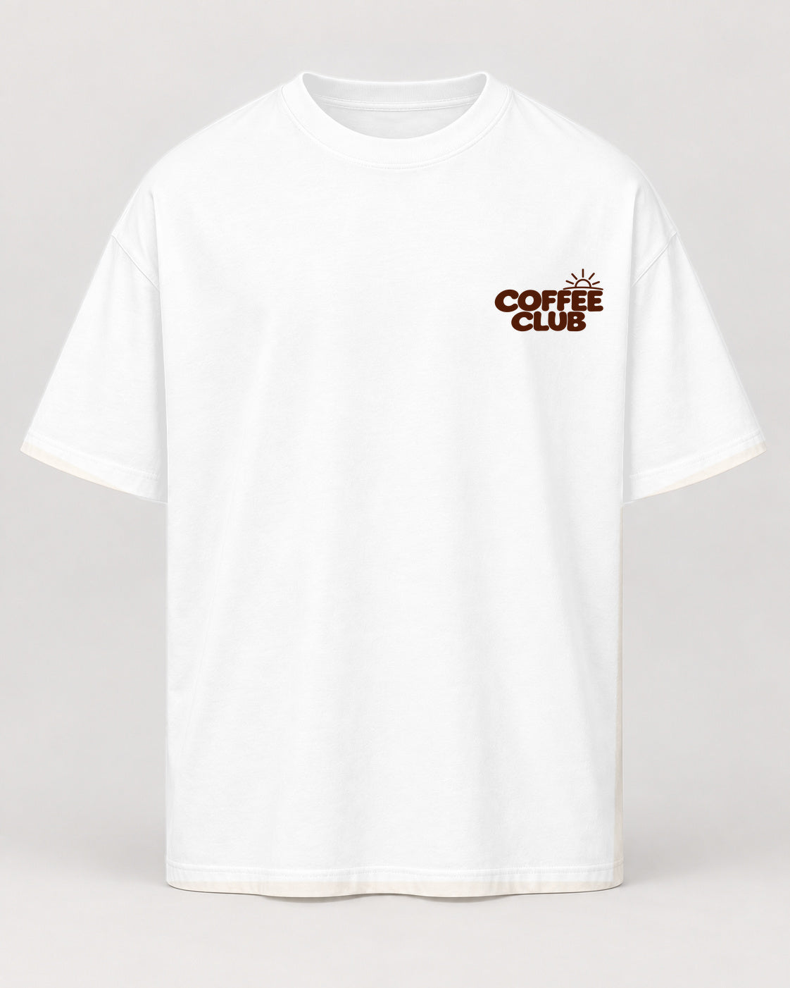 coffee club Oversized Shirt – Vorderseite
