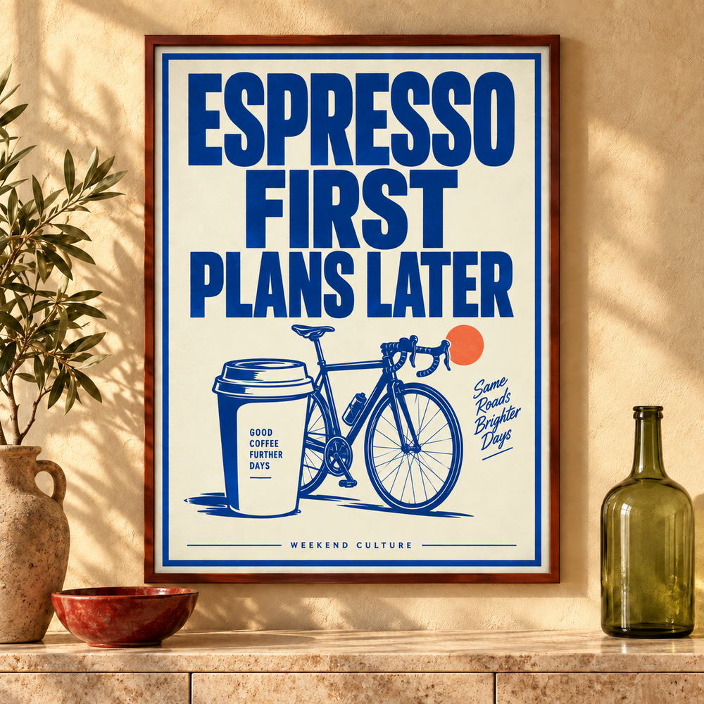 Espresso First Poster – Interior-Mock-up