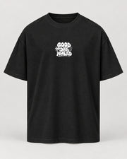 Good Days Oversized Shirt – Schwarz – Vorderansicht