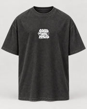 Good Days Oversized Shirt – Washed Black – Vorderansicht