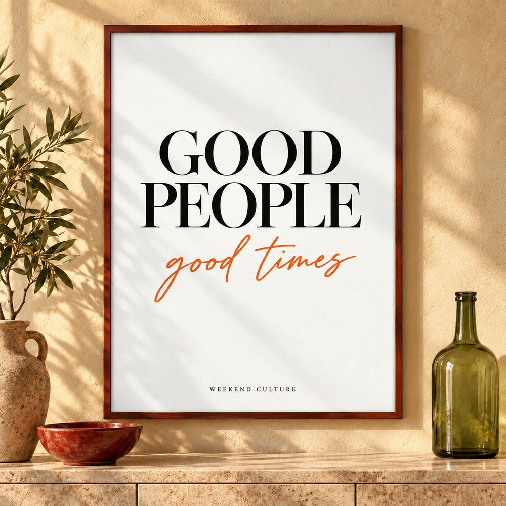 Good People Good Times Poster – Interior-Mock-up