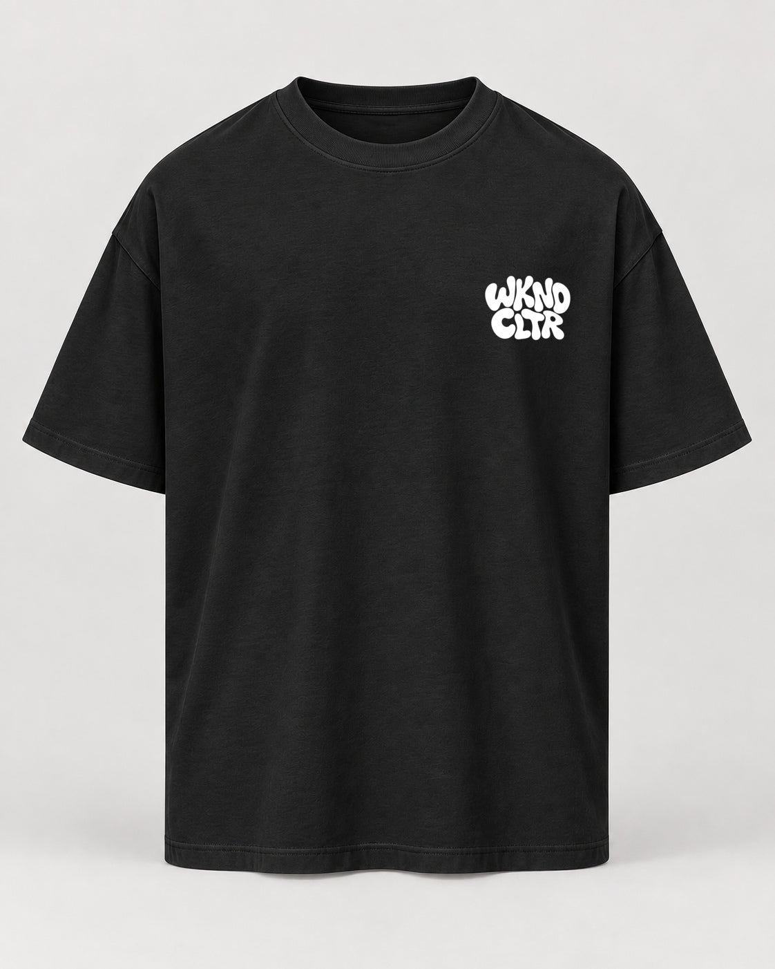 No Calls Oversized Shirt – Schwarz – Vorderansicht