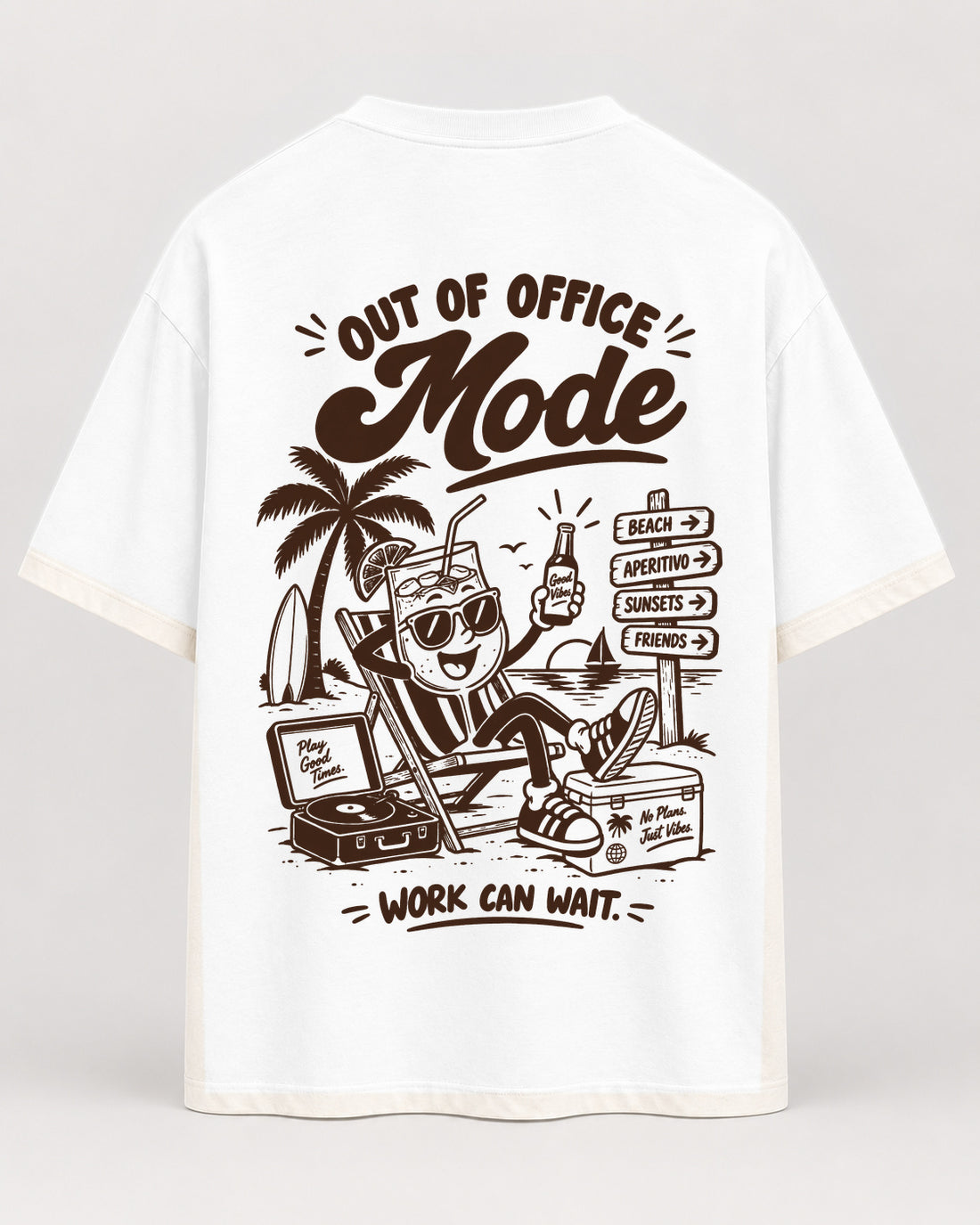 office mode Oversized Shirt – Rückseite