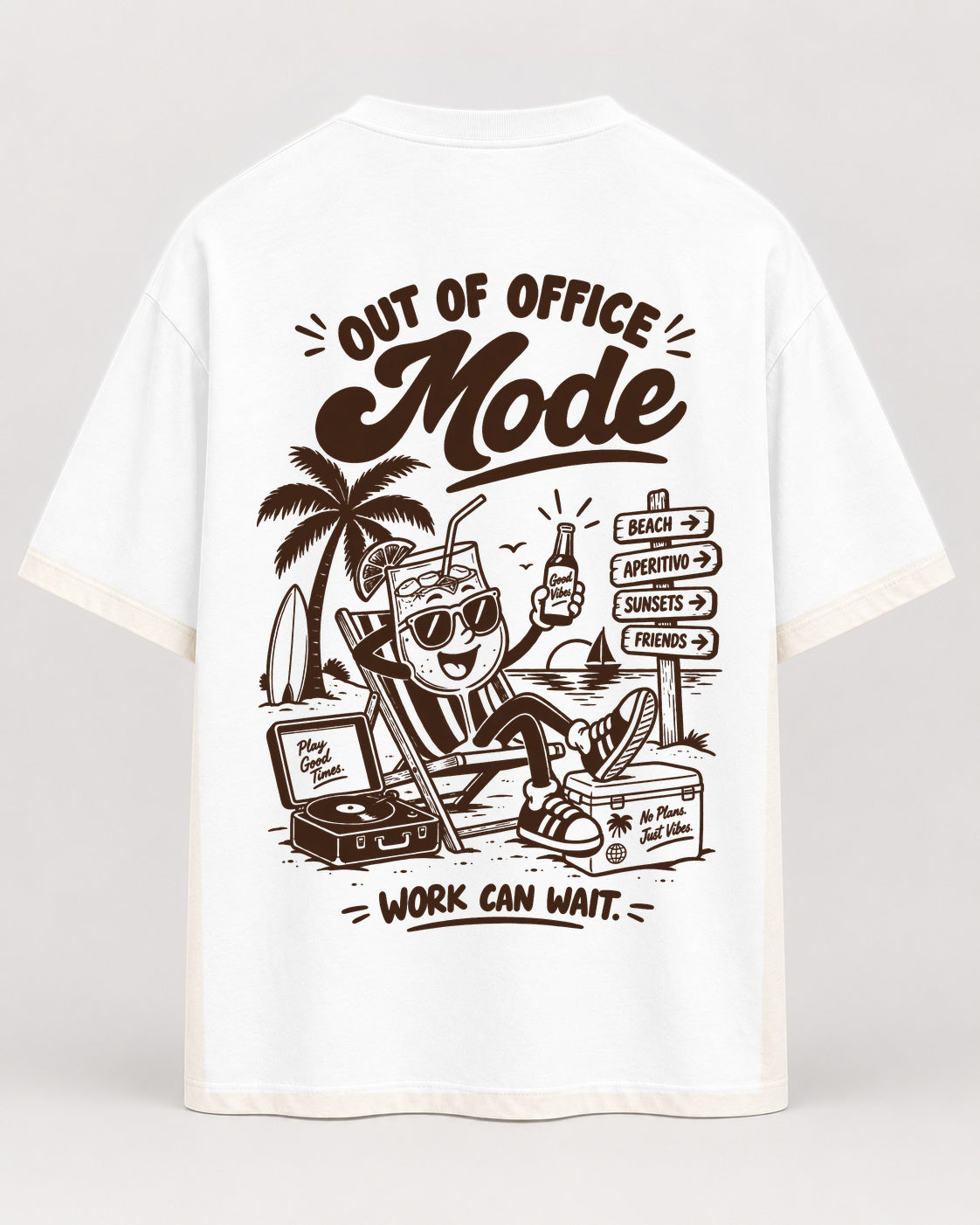 office mode Oversized Shirt – Rückseite