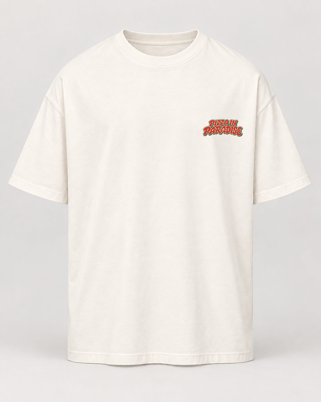 pizza natural Oversized Shirt – Vorderseite