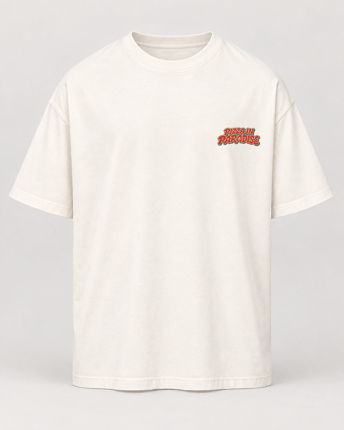 pizza natural Oversized Shirt – Vorderseite