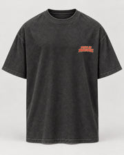 pizza washed Oversized Shirt – Vorderseite