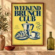 Weekend Brunch Club Poster – Interior-Mock-up