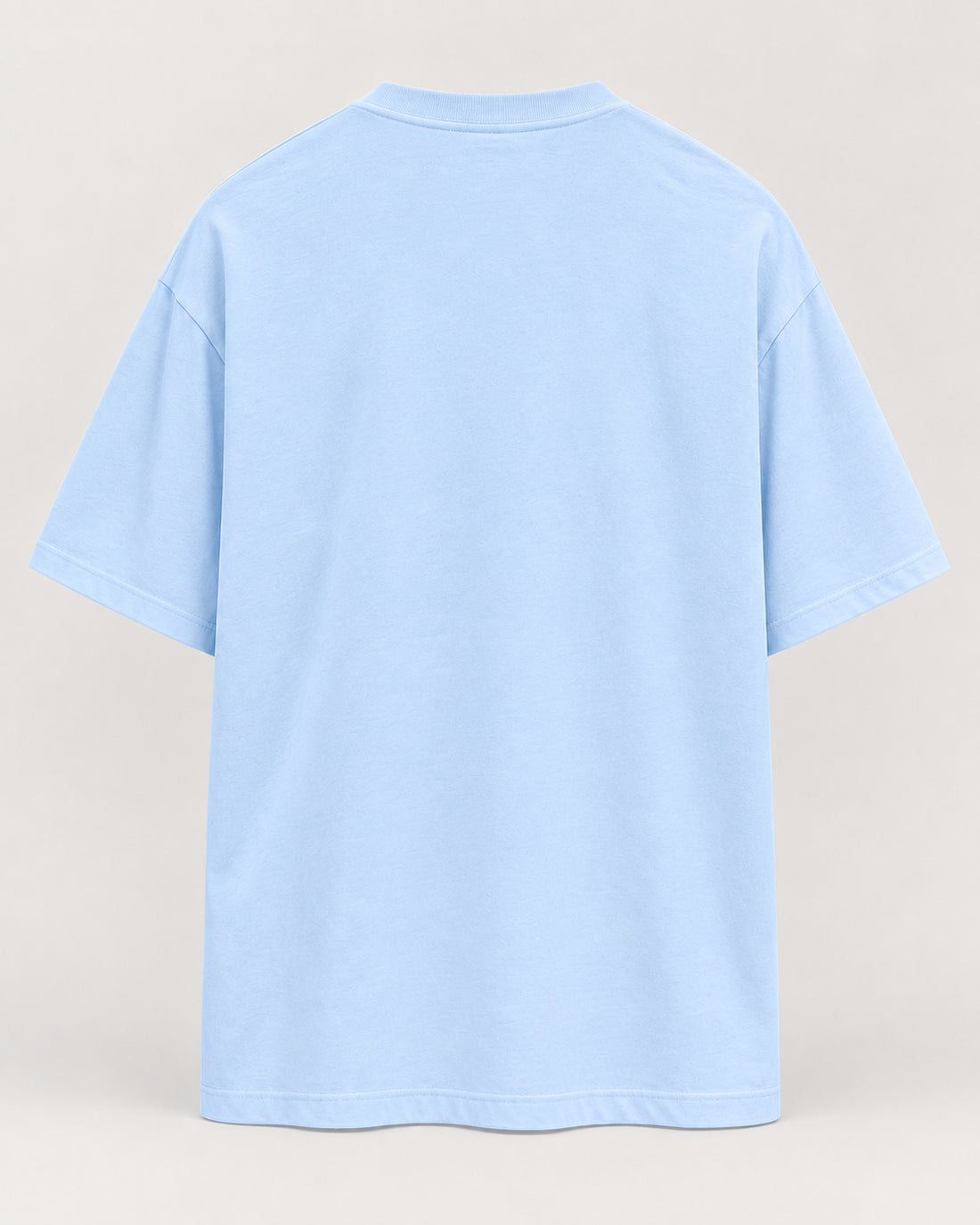 wknd frontprint babyblau Oversized Shirt – Rückseite