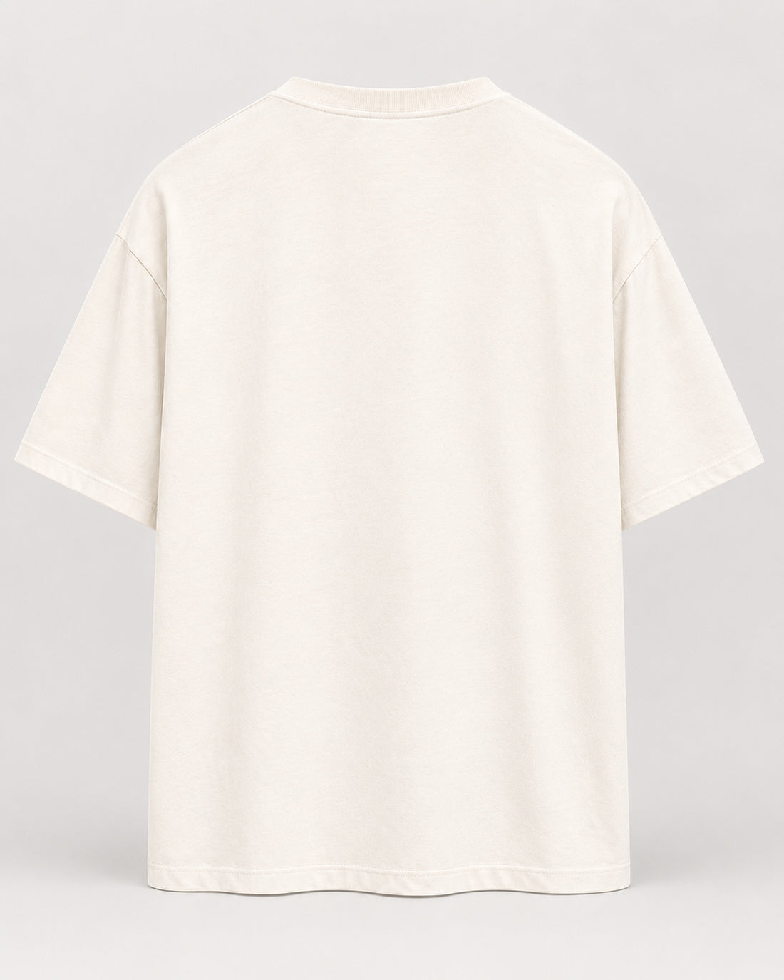 wknd frontprint natural raw Oversized Shirt – Rückseite