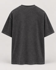 wknd frontprint washed black Oversized Shirt – Rückseite
