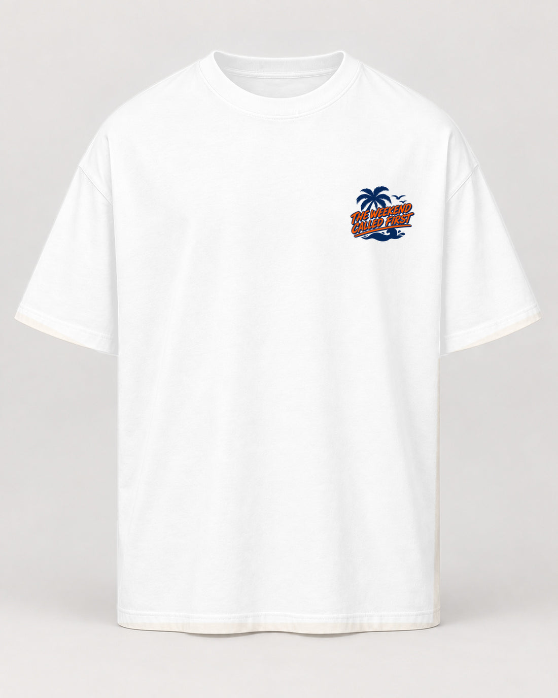 work can wait Oversized Shirt – Vorderseite