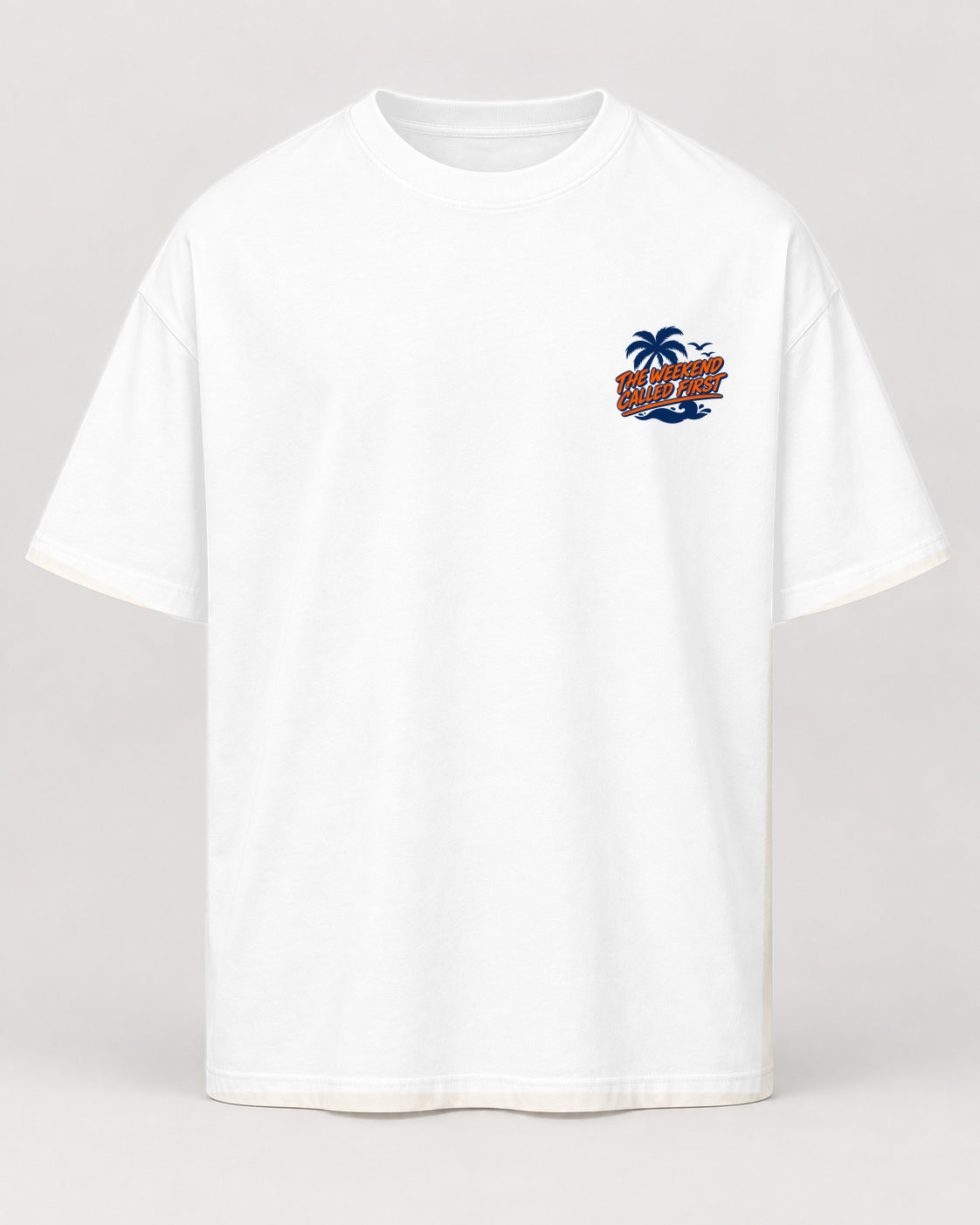 work can wait Oversized Shirt – Vorderseite